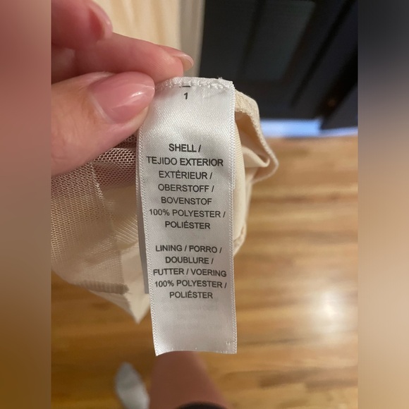 Adrianna Papell Women's Beige Sequined Sleeveless Gown Formal Dress - Picture 4 of 16